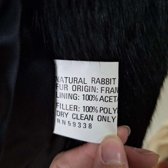 Genuine Rabbit Fur Coat - Picture 4 of 6